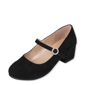 Girls Jeweled Heel Mary Jane Shoes